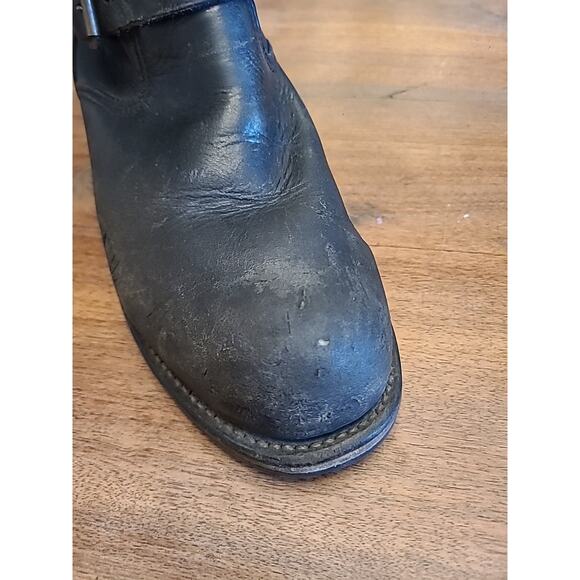 Vintage CHIPPEWA Steel-Toe Engineer Boots with Vibram Soles, Size 8D - Picture 15 of 16